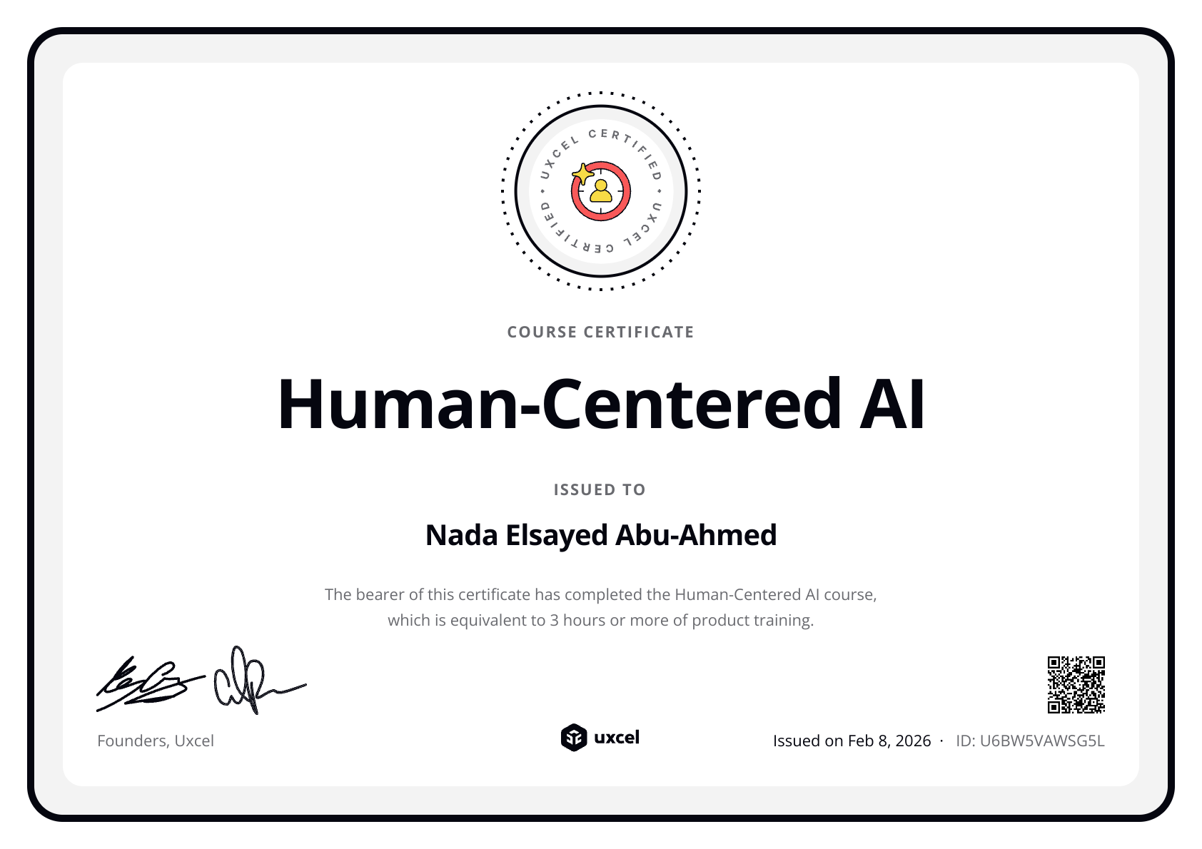 Nada Elsayed Abu-Ahmed's certificate